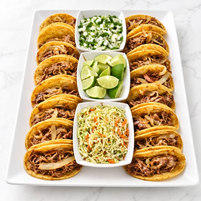 Taco Tray (25 Carnitas Tacos).